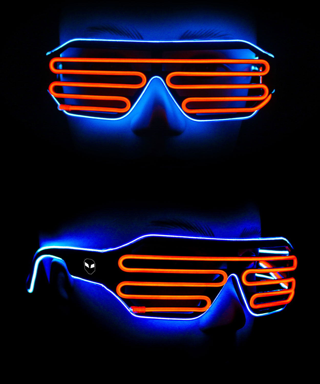 Hookaba,Rave Shade Led Glass -Orange,Party Glasses – Little Tags