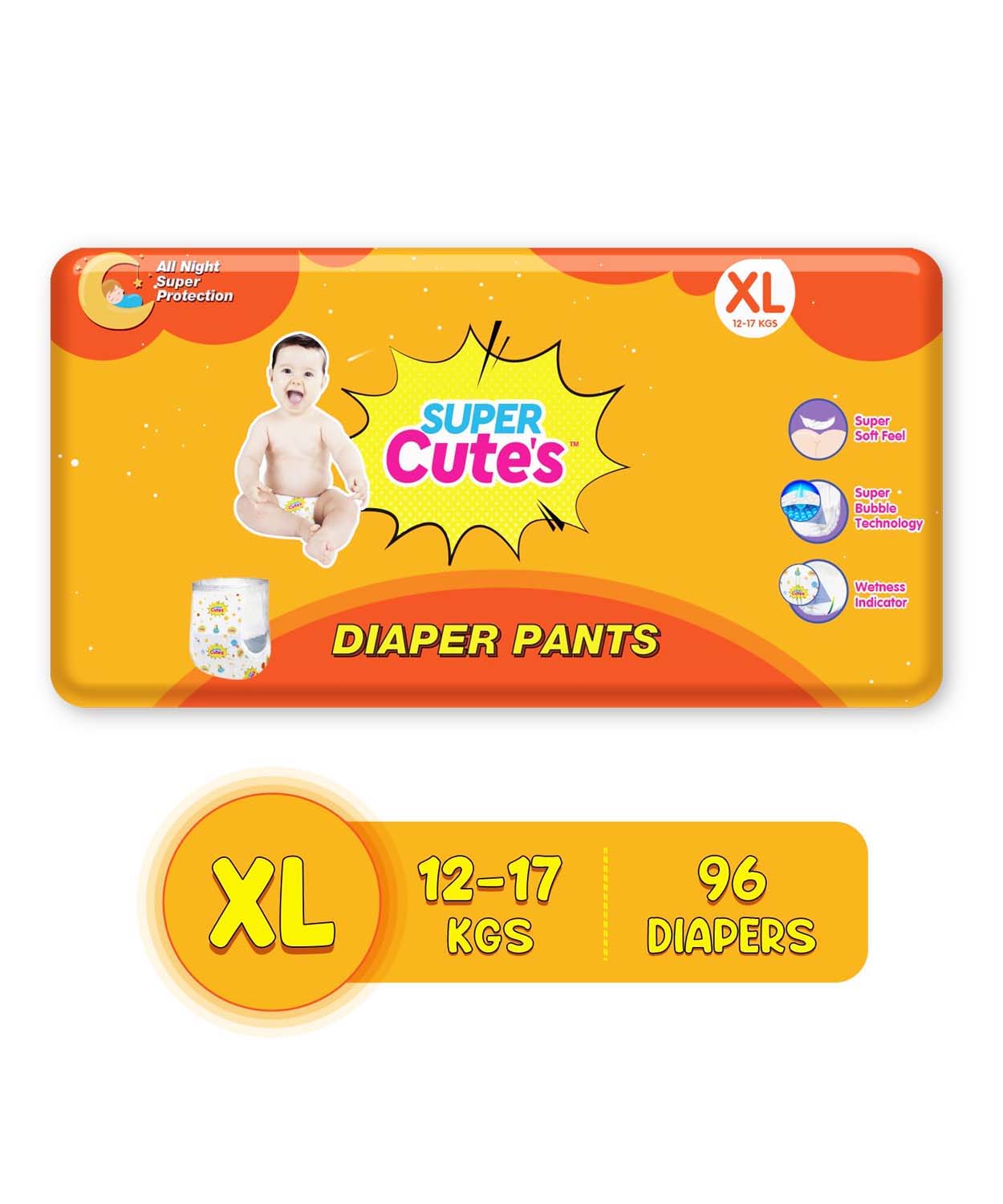 Super Cute's Wonder Pullups Diaper - 96 Pieces