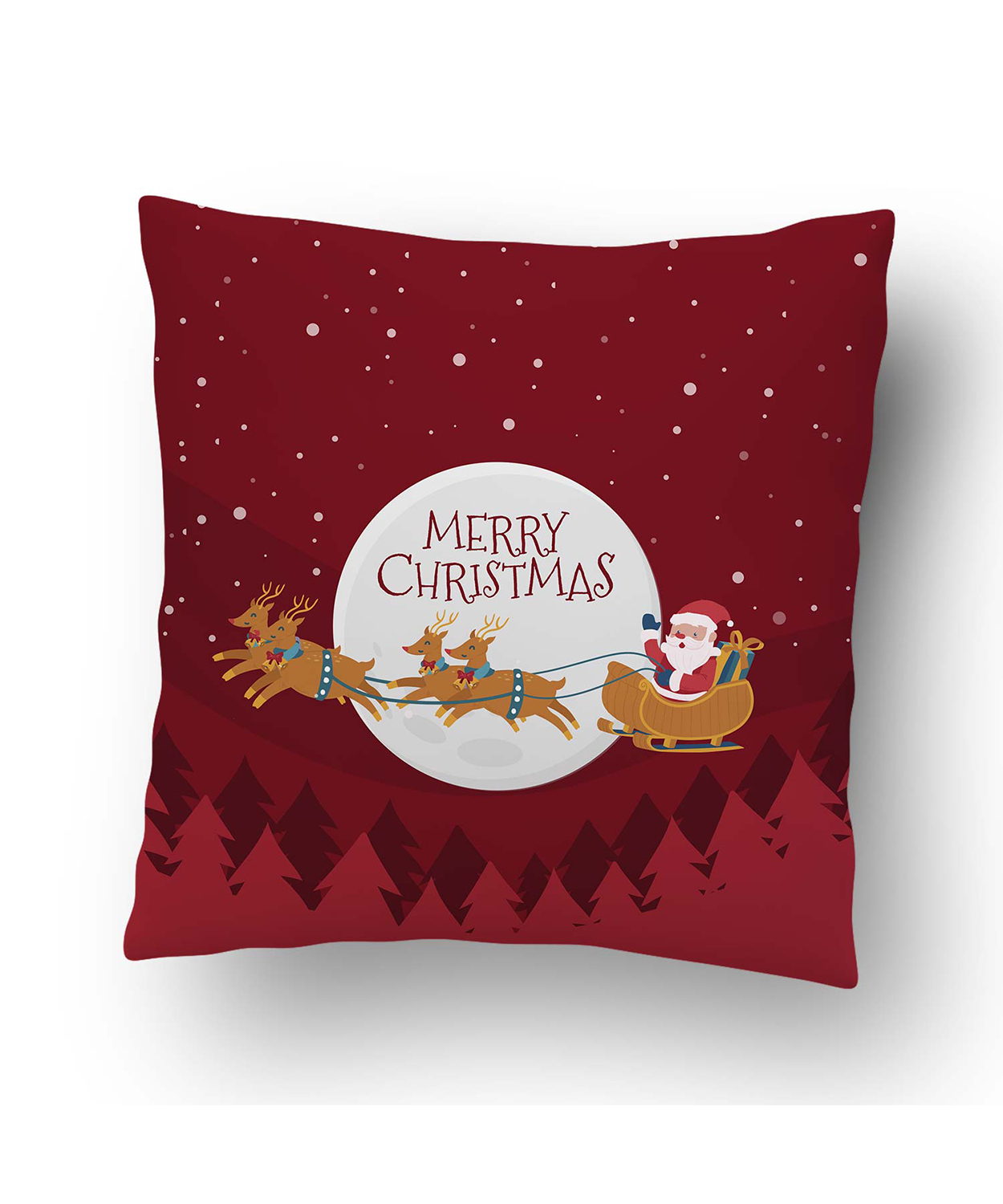 Personalised Merry Christmas Santa Cushion Cover