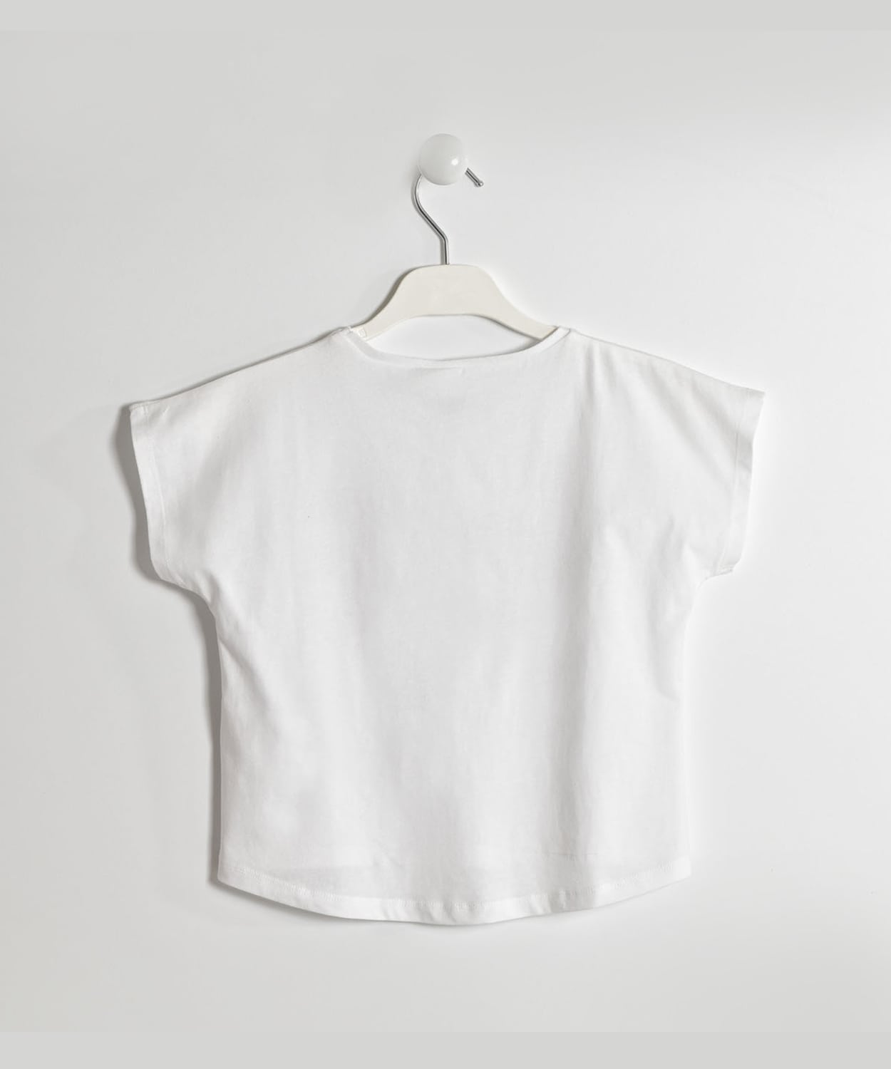 Buy Girls White Cotton T-Shirt Online from iDO - Little Tags