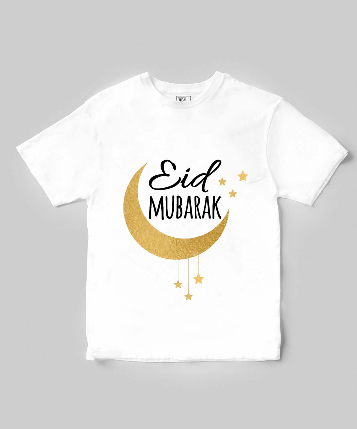 Eid Mubarak Golden Print T-shirt