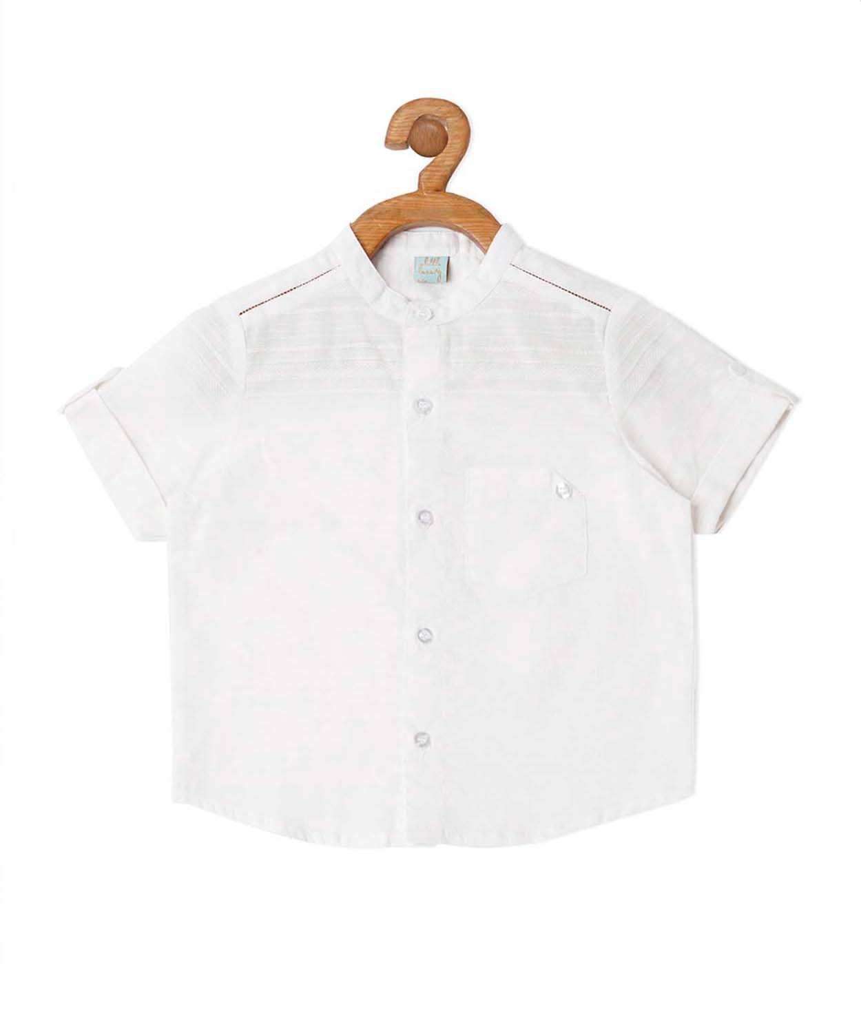 Mandarin Collar Dressy Shirt