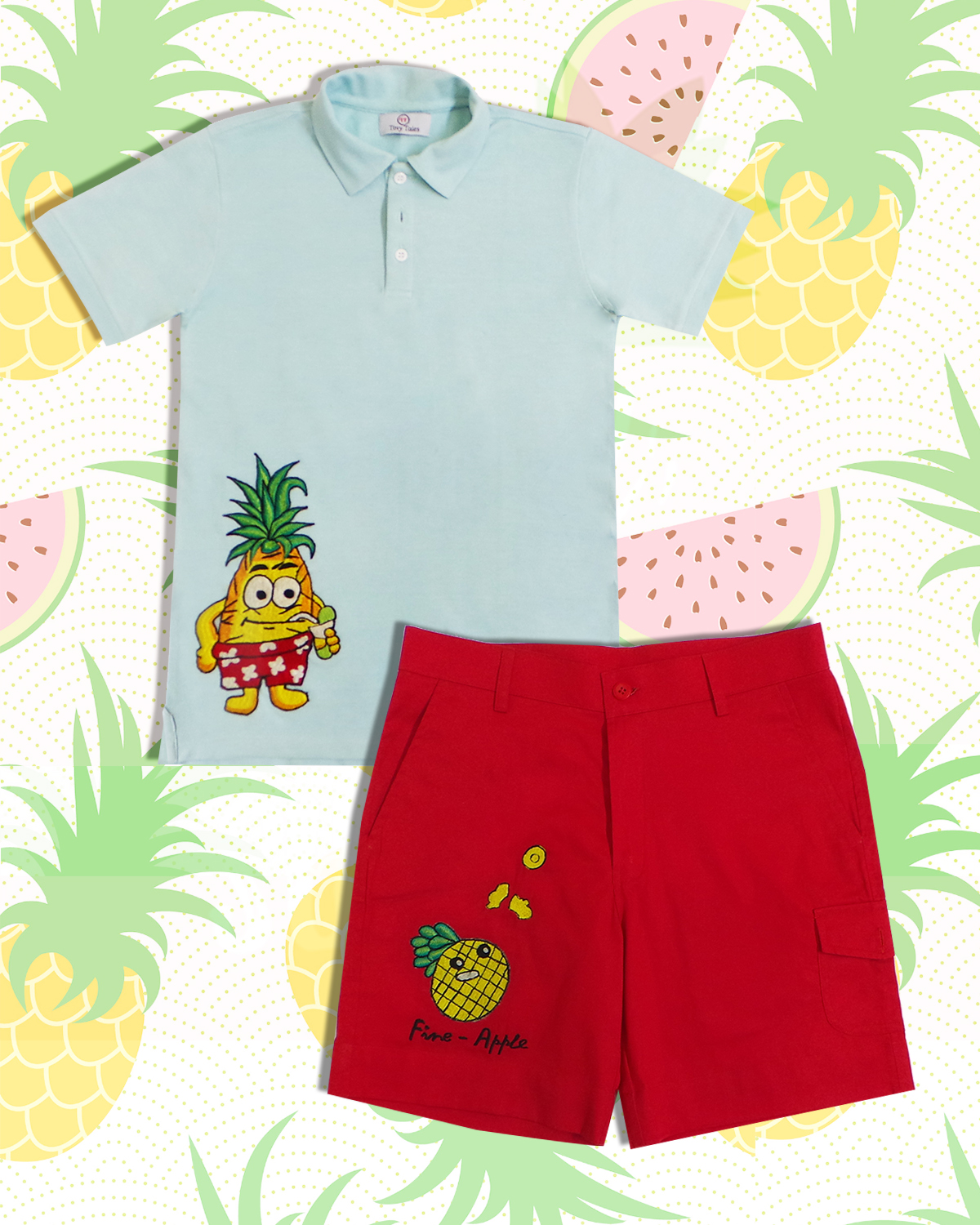Pineapple Fries T-shirt & Shorts Set