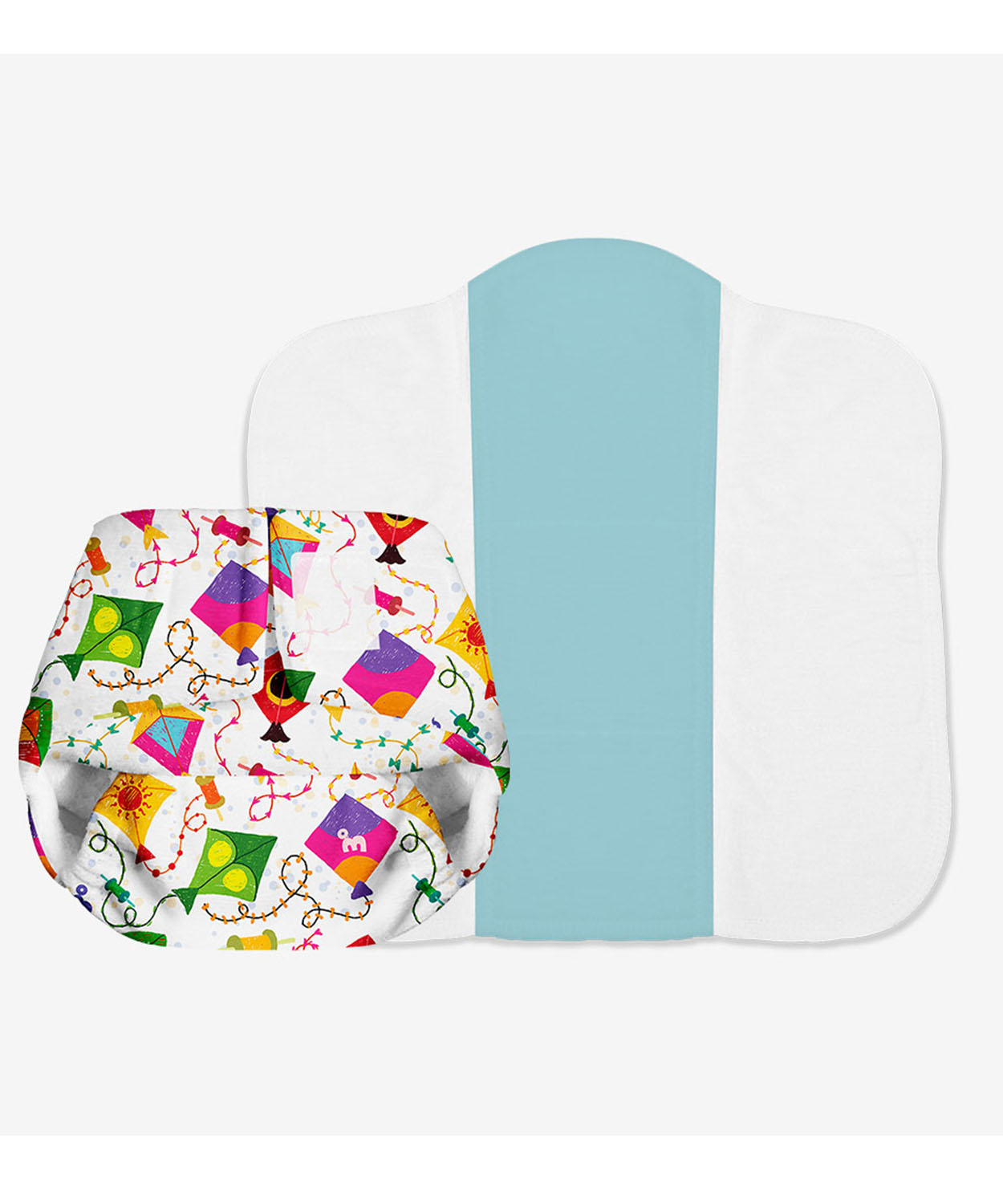 Superbottoms Freesize UNO Washable & Reusable Adjustable Cloth Diaper with Dry Feel Pad (Coloured Skies)