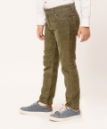 Varsity Chic Corduroy Green Trousers for Boys