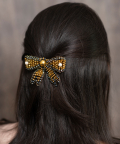 Monarch Butterfly Beaded Hairclip