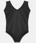 Solid Single Piece Solid Swimsuit Black