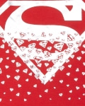 Superman Kids T-Shirt-Color Block Logo(Red)