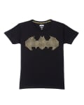 Batman Kids T-Shirt-Logo In Studs (Black)