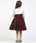 Jelly Jones Dress With Sequance Torso & Hair Band-Brown 