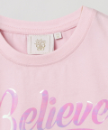 Baby Pink Embellished T-Shirt