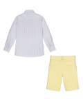 Boys Shirt With Lemon Shorts Complete With Belt