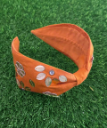 Orange Gota Patti Headband