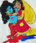 Krishna Holi Kurta For Girls