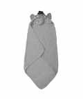 Baby Moo Mr.Elephant Grey Hooded Towel