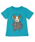 Blue Astro dog T-Shirt