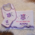 Personalised Owl About me - 3 pc set