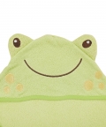 Happy Froggy Green Hooded Towel