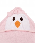 Sweet Birdy Pink Hooded Towel