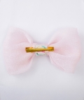 Pink Sparkle Crystal Bow Hairclip - Pastel, Orange, Blue