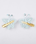 Set of 2 Dreamy Blue Butterfly Beauty Hairclip Pair