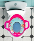 Animals Blue And Pink Potty Seat With Handle
