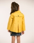 Bee Embroidered Trench Coat 