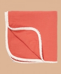 100% Crinkle Cotton Carrot Swaddle Cloth