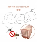 Essential White Cot Mosquito Net