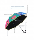 Halfcircle Multicolor Umbrella