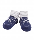 Baby Moo Shoelace Print Multicolour 3 Pk Socks