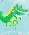 You Are Special Crocodile 1 Ply Blanket