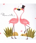 Flamingoes in Love 2-Ply Blanket