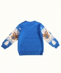 Jaunty Reindeer 100% Cotton Jacquard Sweater
