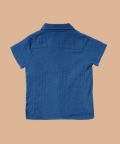 Lovo Soft Double Cotton Half Sleeve Shirt - Greek Blue