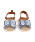 Kicks & Crawl-Denim & Lace Baby Sandals