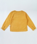 Yellow Full Sleeve Crinkle Soft Double Cotton Kurta Shirt