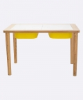 Swen Montessori Inspired Yellow Color Wooden Sensory Table