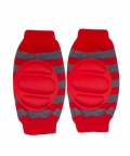 Striped Red, 2 Pk Baby Cushioned Kneepad