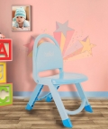 Foldable Multipurpose Blue Chair