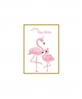Personalised Flamingo Note Card - Set of 50