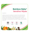 Aleva Naturals Bamboo Baby Sensitive Wipes,Unscented,72 Counts