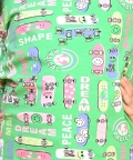Skate Green Long Sleeeve Pyjama Set - Green