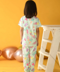 Icecream Short Sleeves Pyjama Set-Aqua
