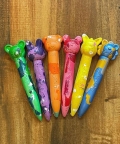 Animal Stick-12 Crayons - Marbled Set