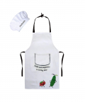Personalised Health And Happiness In Every Bite Apron And Cap Set