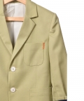 Sage Green Notched Collar Coat