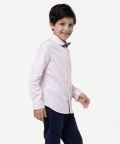 One Friday Pink Solid Shirt For Kids Boys