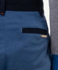 One Friday Blue Solid Regular Trouser For Kids Boys