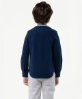 One Friday Navy Blue Mickey Cotton T-Shirt For Kids Boys